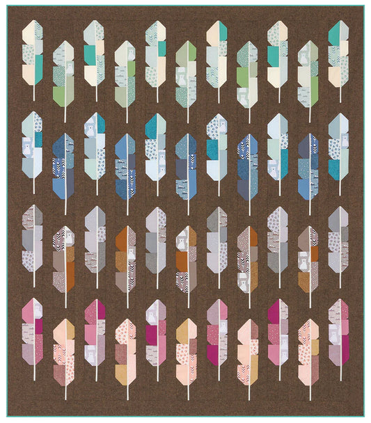Arctic Feathers quilt - paper pattern