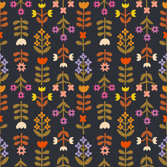 Favourite Flowers Meadow Soft Black