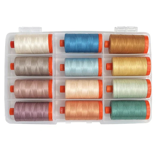 Aurifil 50wt cotton thread - Wildflower collection by Suzy Quilts