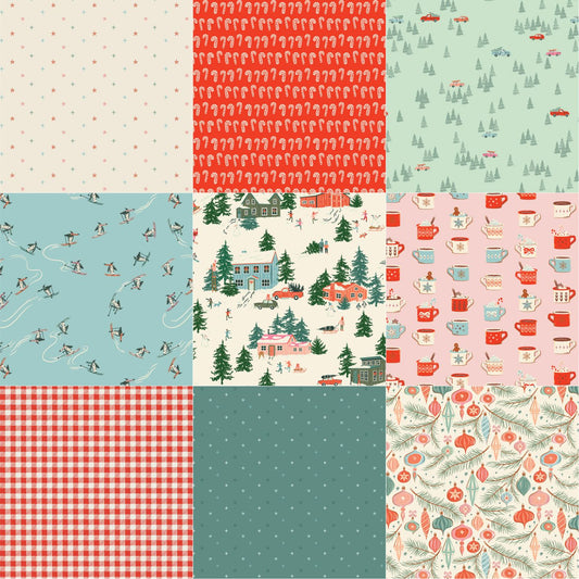 NEW Christmas in the Cabin 9 Fat Qtr Bundle - Art Gallery Fabrics