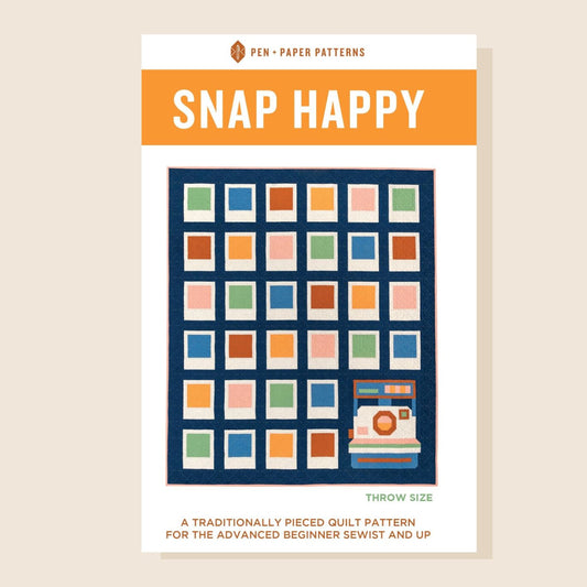 MAY Snap Happy quilt - paper pattern