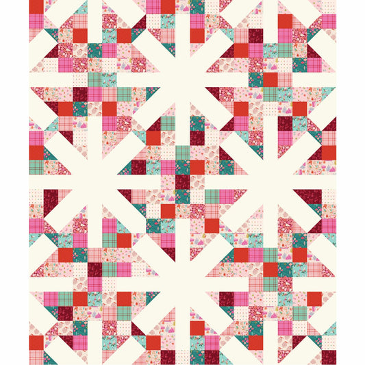 Asterisks quilt bundle  - Christmas in Color