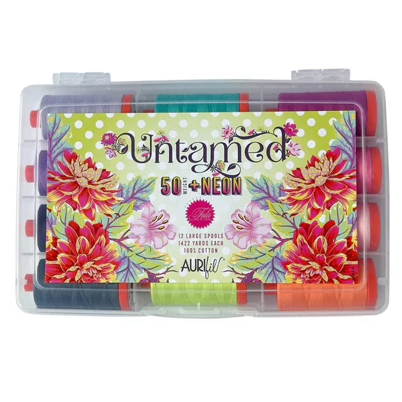 Tula Pink X Aurifil - Untamed 50wt thread collection