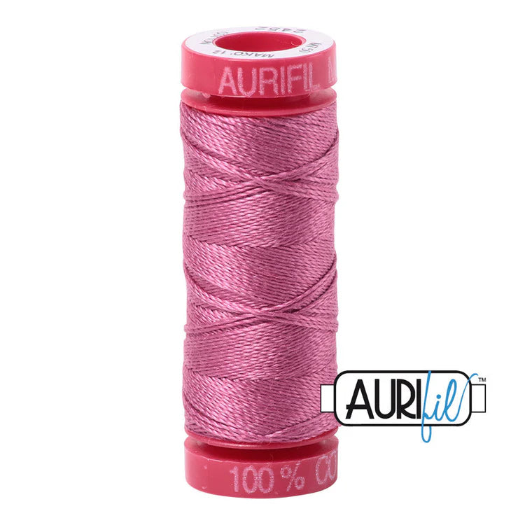 Aurifil 12wt thread - 2452 Dusty Rose