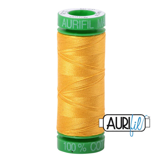 2135 Yellow Aurifil 40wt thread - small spool