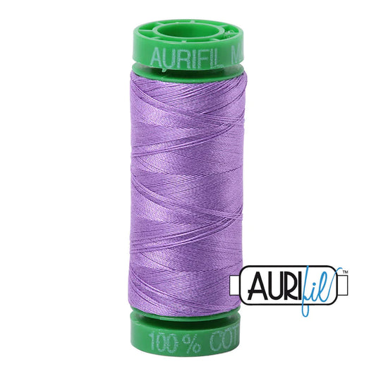 2520 Violet Aurifil 40wt thread - small spool