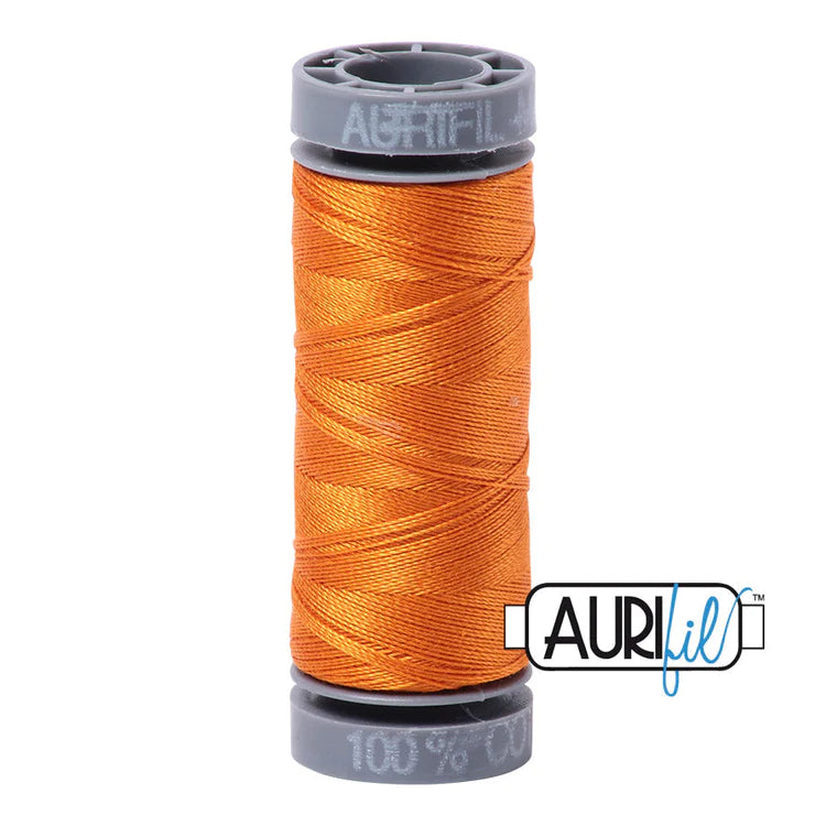 Aurifil 28w thread - Bright Orange 1133 small spool