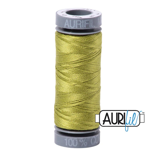 Aurifil 28w thread - Light Leaf Green 1147 small spool