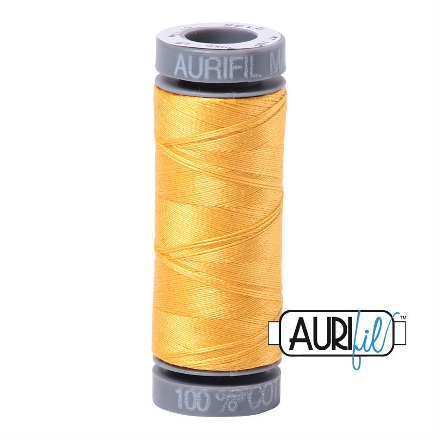 Aurifil 28w thread - Yellow 2135