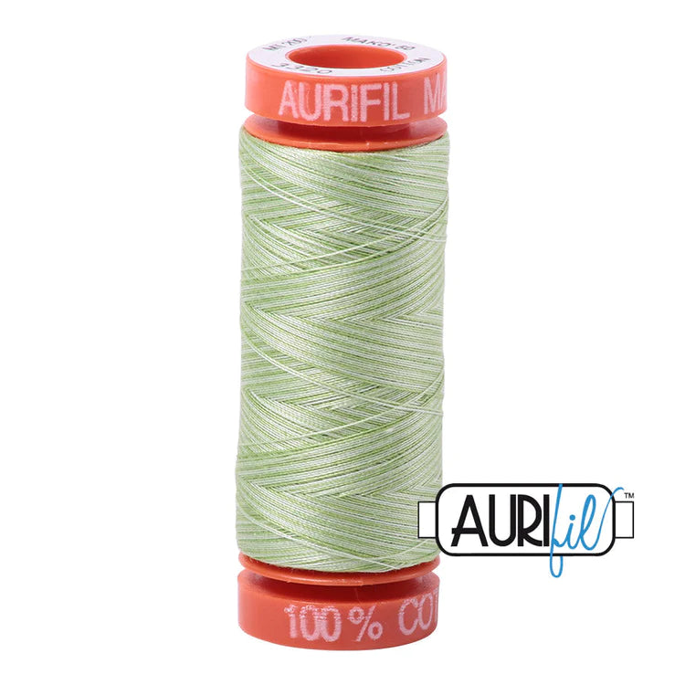 3320 Light Spring Green - Aurifil 50w variegated thread - small spool