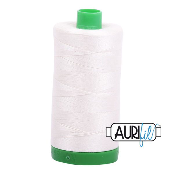 Aurifil 40wt thread - Silver White - 6722 - large spool
