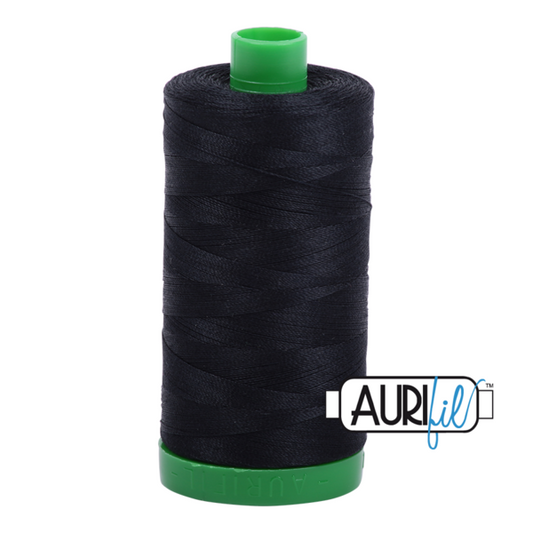Aurifil 40wt thread - Black - 2692 - large spool