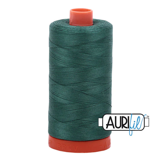 Aurifil 50w thread - 4129 Turf Green - large spool