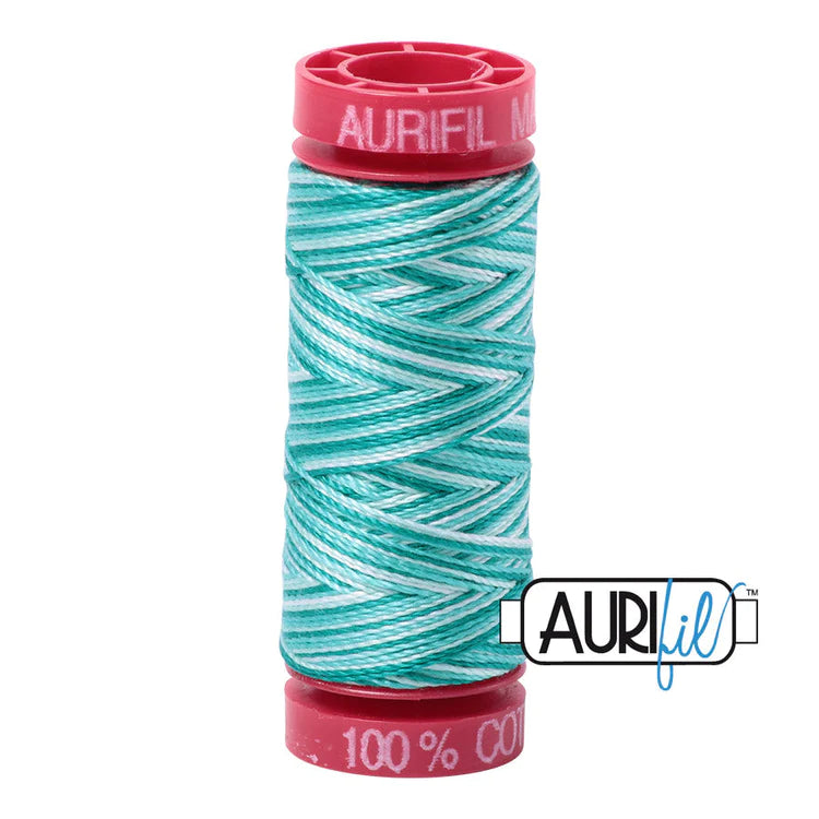 4654 Turquoise Foam variegated 12wt small spool