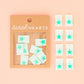 Mint Green Star woven sewing and quilting labels