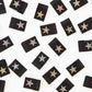 Metallic Rainbow Star woven sewing and quilting labels