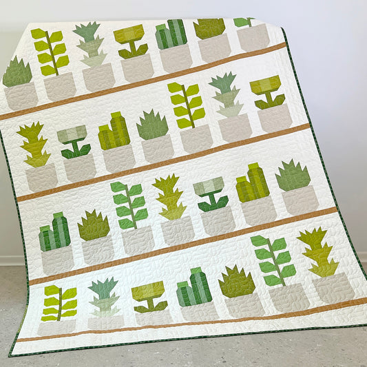 Greenhouse quilt - paper pattern