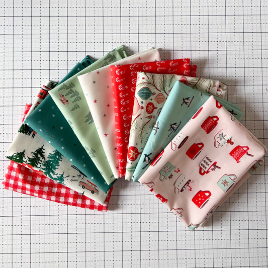 NEW Christmas in the Cabin 9 Fat Qtr Bundle - Art Gallery Fabrics