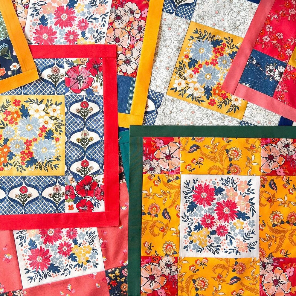 Flower Fields Quilt Bundle Free Pattern The Hackney Quilter