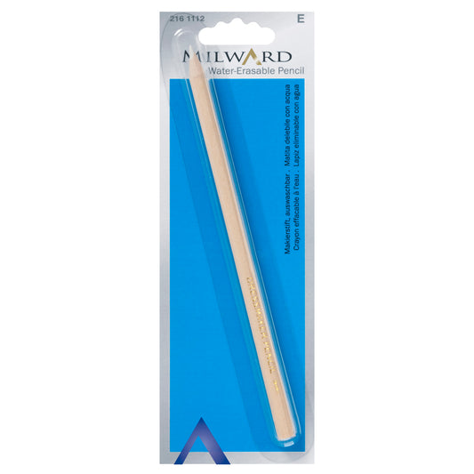 Water erasable white fabric pencil