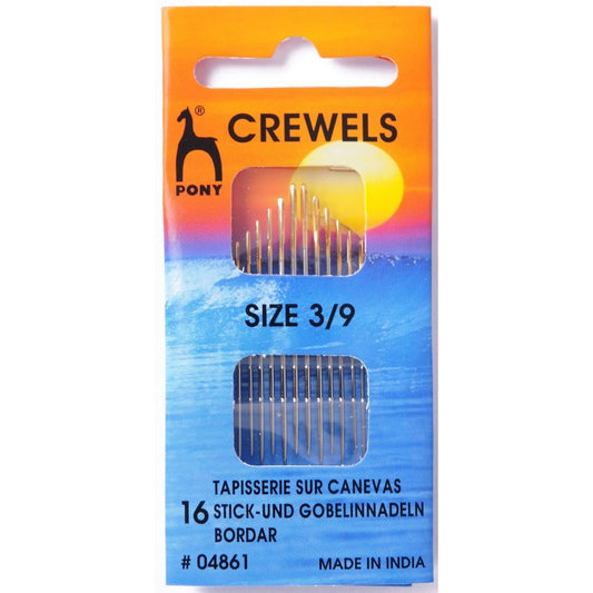 Crewel embroidery needles size 3-9