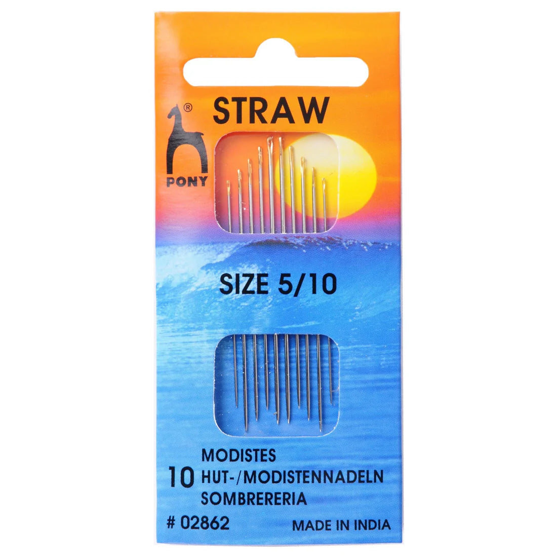 Straw Milliners needles size 5-10
