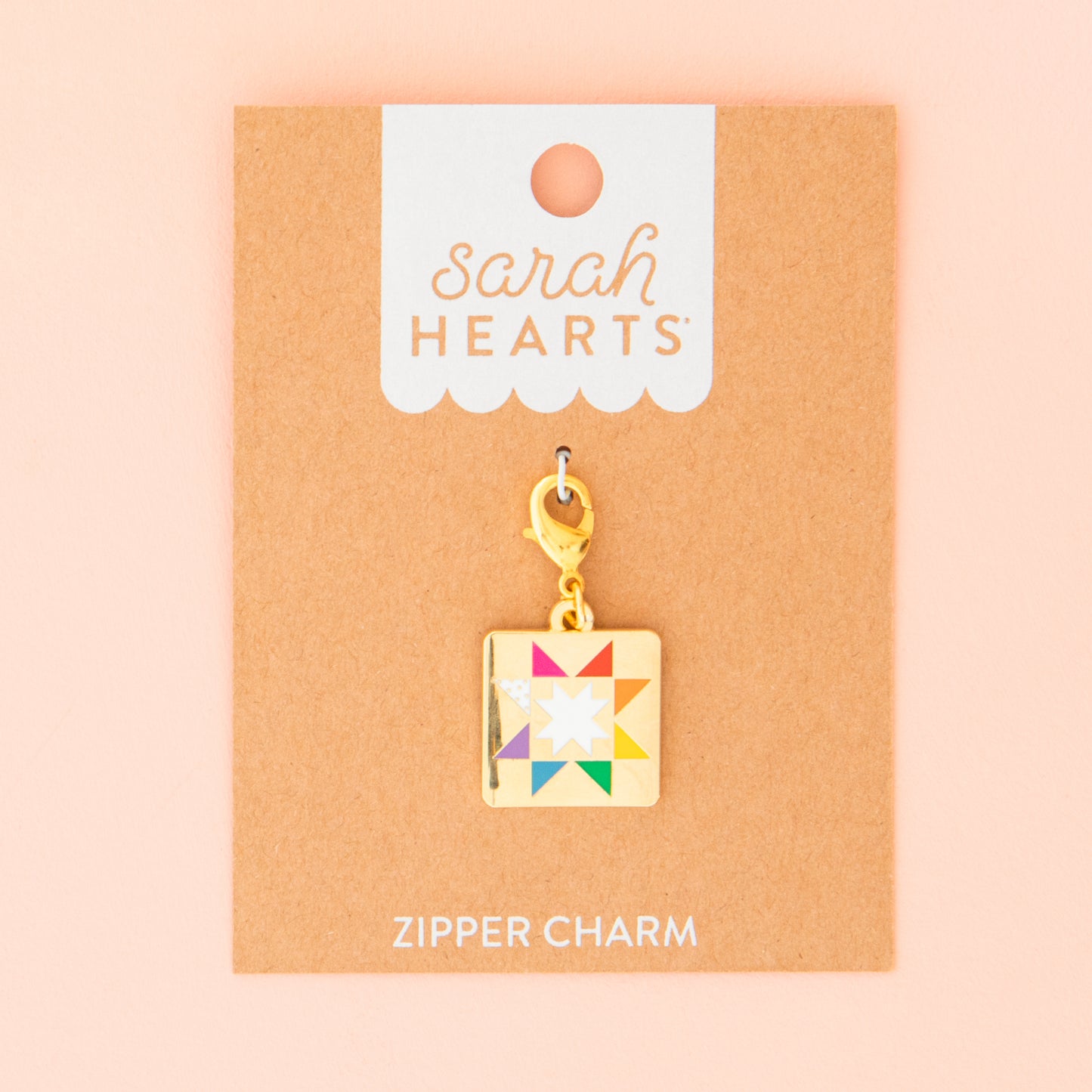 Quilt Star Zipper Charm