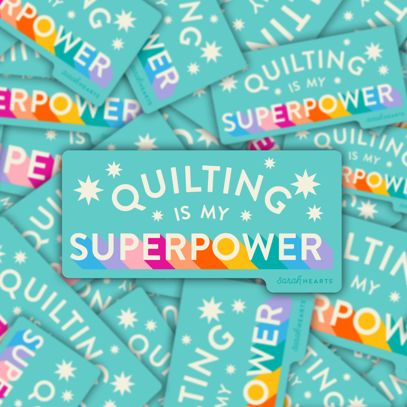 Quilting Is My Superpower sticker