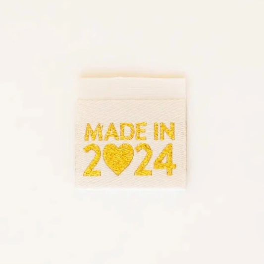 NEW Made in 2024 gold woven labels