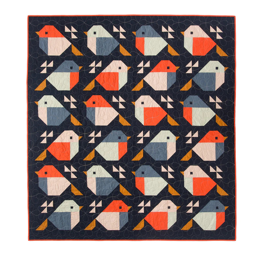 Sparrows quilt - paper pattern
