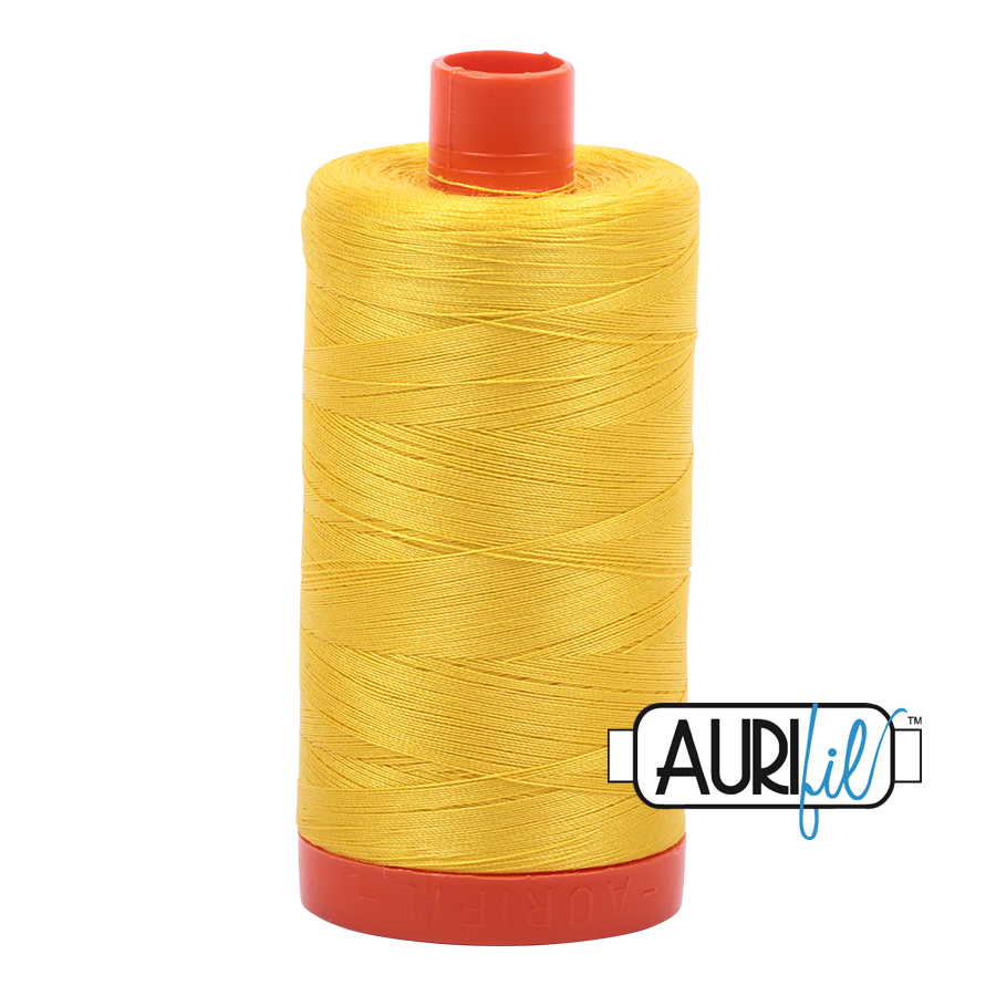 Aurifil 50w thread - Canary 2120 - large spool