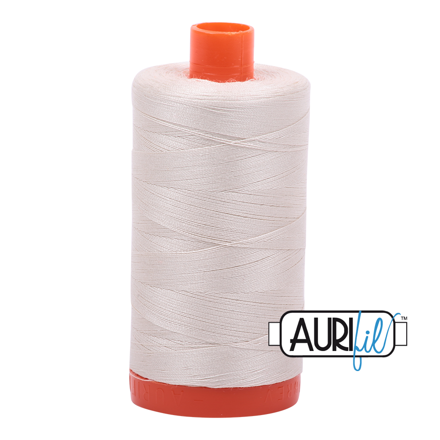 Aurifil 50w thread - Silver White 2309 - large spool