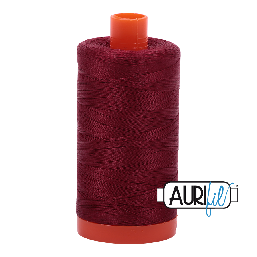 Aurifil 50w thread - Dark Carmine Red 2460 - large spool