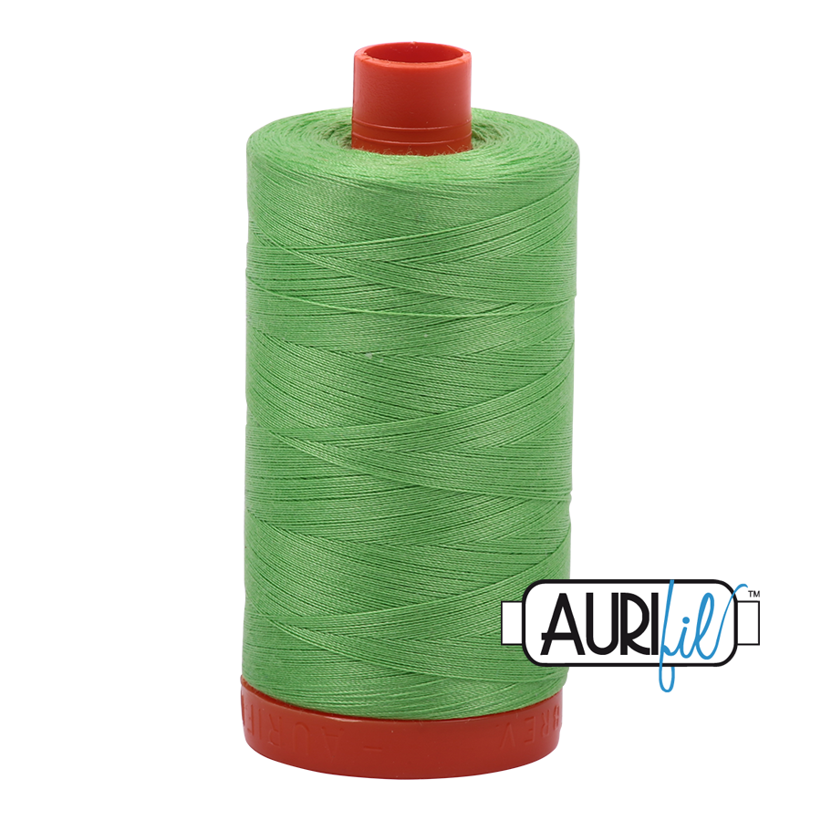 Aurifil 50w thread - Shamrock Green 6737 - large spool