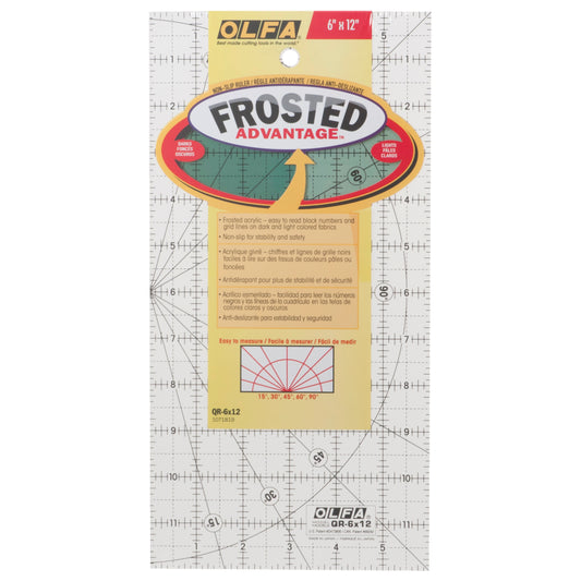 Olfa frosted quilting ruler 6'' x 12''